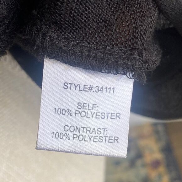 Skies Are Blue Knit 3/4 Length Tee w/ Asymmetrical Front Details•Large•Black - Picture 3 of 8